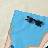 Porky Pig | Klassische Pose Strandtuch (Beispiel)