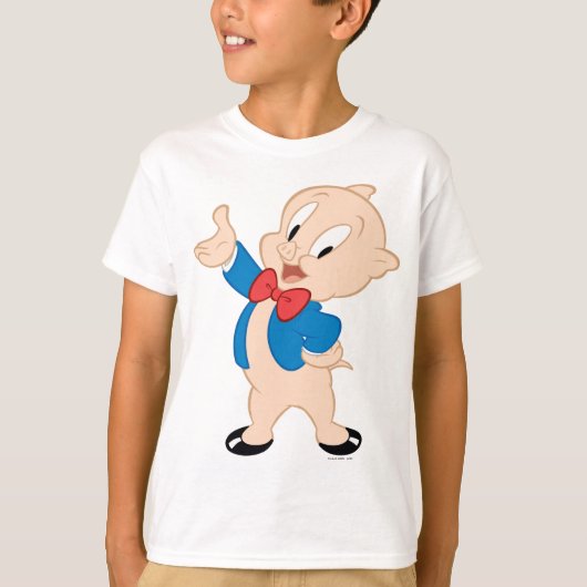 Porky Pig | Klassische Pose T-Shirt (Vorderseite)