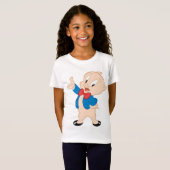 Porky Pig | Klassische Pose T-Shirt (Vorne ganz)