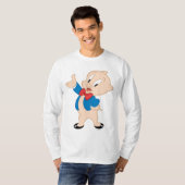 Porky Pig | Klassische Pose T-Shirt (Vorne ganz)