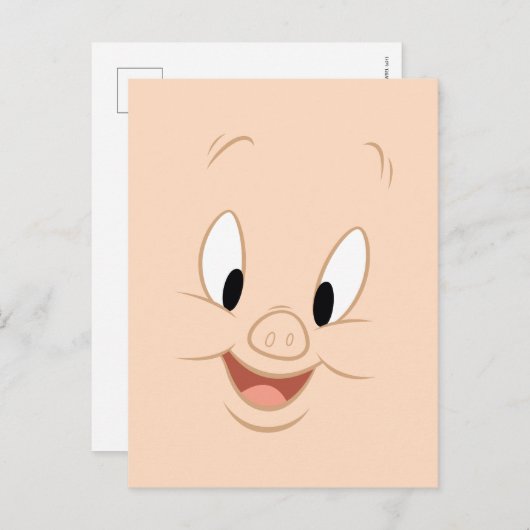 Porky Pig Smiling Postkarte (Vorne/Hinten)