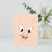 Porky Pig Smiling Postkarte (Stehend Vorderseite)