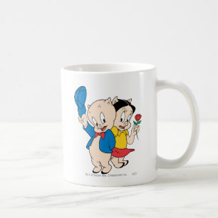 Porky Pig und Petunia Kaffeetasse