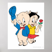 Porky Pig und Petunia Poster (Vorne)