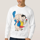 Porky Pig und Petunia Sweatshirt (Vorderseite)