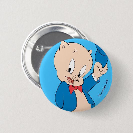 Porky Pig | Wave Hat Button (Vorne & Hinten)
