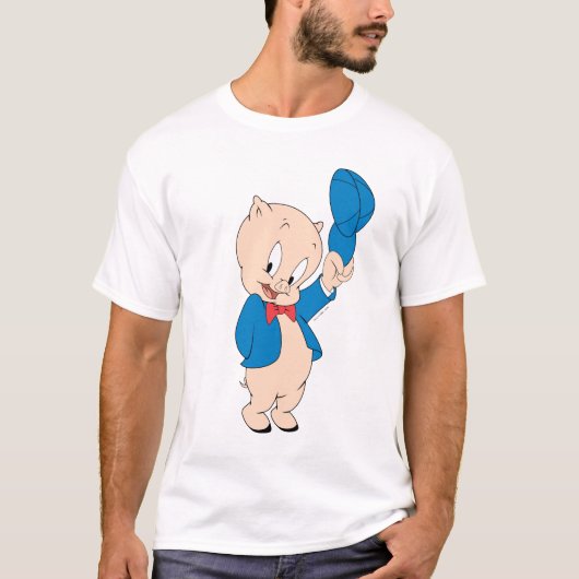 Porky Pig | Wave Hat T-Shirt (Vorderseite)