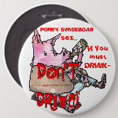 ‚PORKY SWINEBOAR‘ BUTTON (Vorne & Hinten)