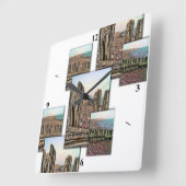 Porlock Triptych Quadratische Wanduhr (Winkel)