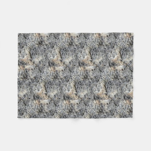 Porous Stone | Gefülltes Muster | Fleecedecke (Vorderseite (Horizontal))