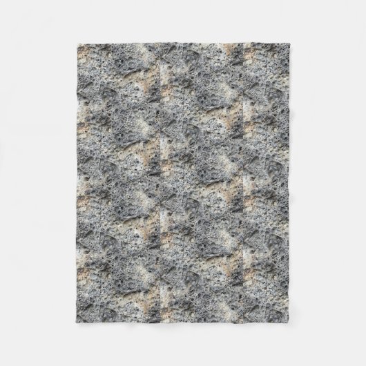 Porous Stone | Gefülltes Muster | Fleecedecke (Vorderseite)