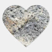 Porous Stone | Herz-Aufkleber (Vorderseite)