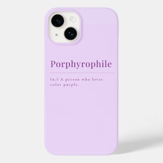 Porphyrophile: Lavendel iPhone Case (Rückseite)