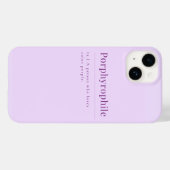 Porphyrophile: Lavendel iPhone Case (Rückseite (Horizontal))