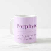 Porphyrophile: Lavendel-Tasse für Lila Enthusiaste Kaffeetasse (Vorderseite Links)