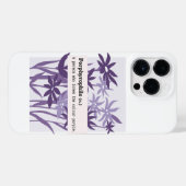 PORPHYROPHILE LILA BLUME iPhone HÜLLE (Rückseite (Horizontal))