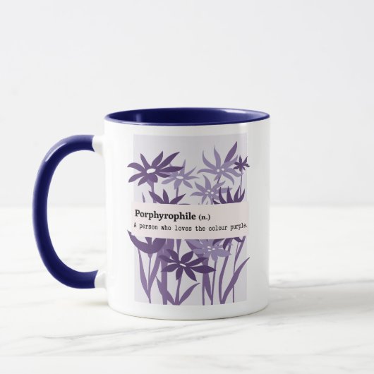 PORPHYROPHILE LILA BLUME TASSE (Links)
