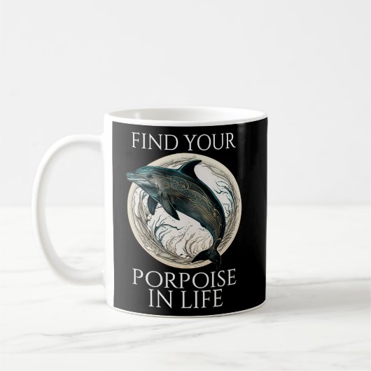 Porpoise Dolphin Pub Finden Sie Ihr Porpoit im Leb Kaffeetasse (Links)