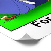 Porpoise Pun Funny Poster (Ecke)