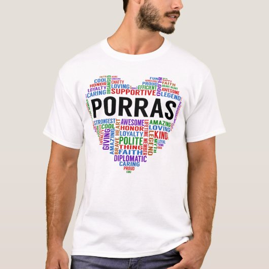 PORRAS Legend Heart T-Shirt (Vorderseite)