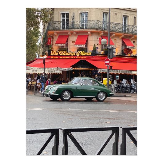 Porsche 356 in Paris, Frankreich Fotodruck (Vorne)