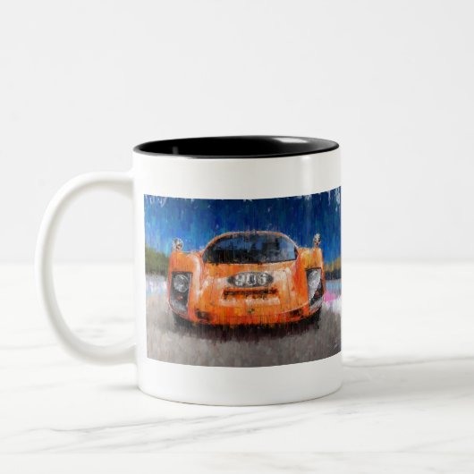 Porsche 906 0range zweifarbige tasse (Links)