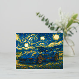 Porsche 911 GT3 RS Folien Feiertagspostkarte