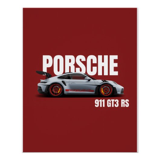 Porsche 911 GT3 RS Poster (Vorderseite)