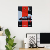 Porsche 911 GT3 RS - Präzision in Bewegung" 🚗 Poster (Heimbüro)