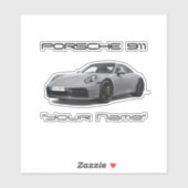 Porsche 911 (PERSONALIZED) 992.2 Aufkleber (Blatt)