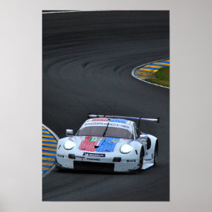 Porsche 911 RSR no93 24 Stunden von Le Mans 2019 Poster