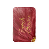 Porsche Blume / Original / Badematte (Vorderseite Vertikal)