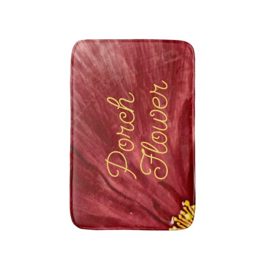 Porsche Blume / Original / Badematte (Vorderseite Vertikal)