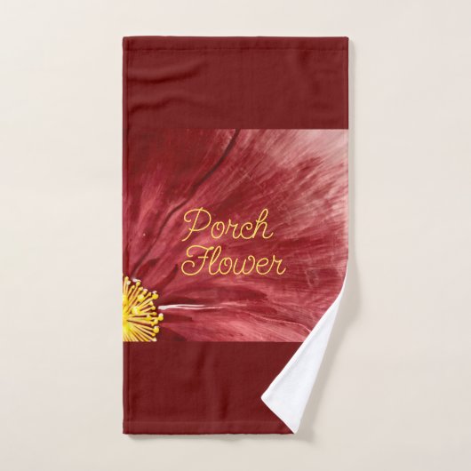 Porsche Blume / Original / Badhandtuch Set (Handtuch)