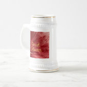 Porsche Blume / Original / Bierglas (Vorderseite Links)