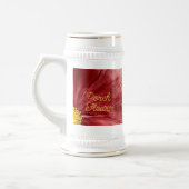 Porsche Blume / Original / Bierglas (Links)