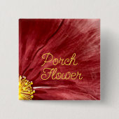 Porsche Blume / Original / Button (Vorderseite)