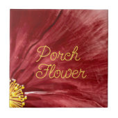 Porsche Blume / Original / Fliese (Vorderseite)