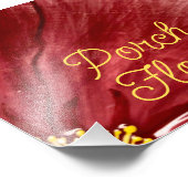 Porsche Blume / Original / Fotodruck (Ecke)