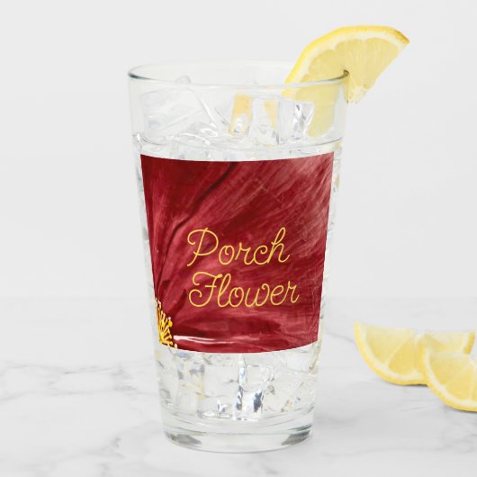 Porsche Blume / Original / Glas (Rückseite Ice)