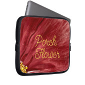 Porsche Blume / Original / Laptopschutzhülle (Vorne Rechts)