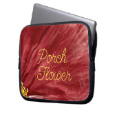 Porsche Blume / Original / Laptopschutzhülle (Vorderseite Links)