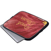 Porsche Blume / Original / Laptopschutzhülle (Vorne Knopf)