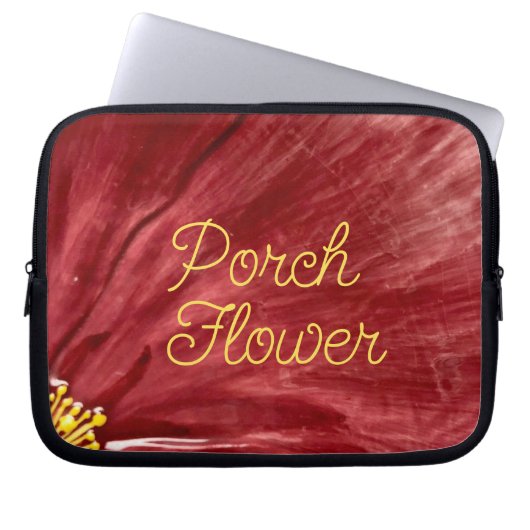 Porsche Blume / Original / Laptopschutzhülle (Vorderseite)