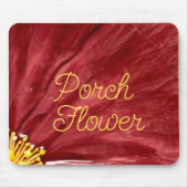 Porsche Blume / Original / Mousepad (Vorne)