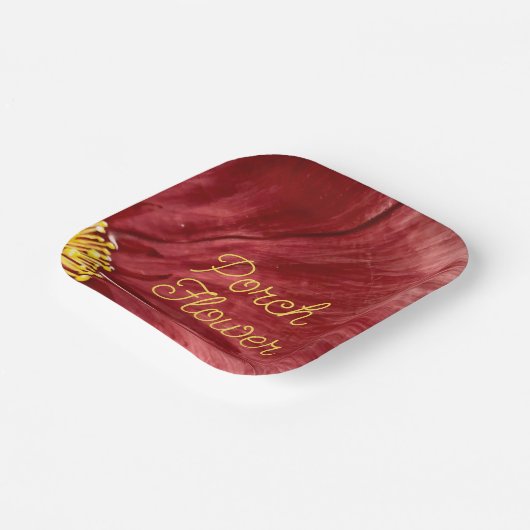 Porsche Blume / Original / Pappteller (Gewinkelt)