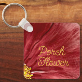 Porsche Blume / Original / Schlüsselanhänger (Vorderseite)