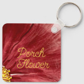 Porsche Blume / Original / Schlüsselanhänger (Rückseite)