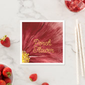 Porsche Blume / Original / Serviette (Beispiel)