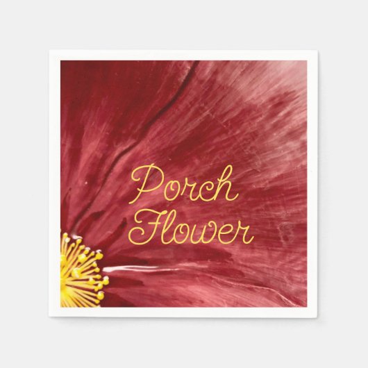 Porsche Blume / Original / Serviette (Vorderseite)